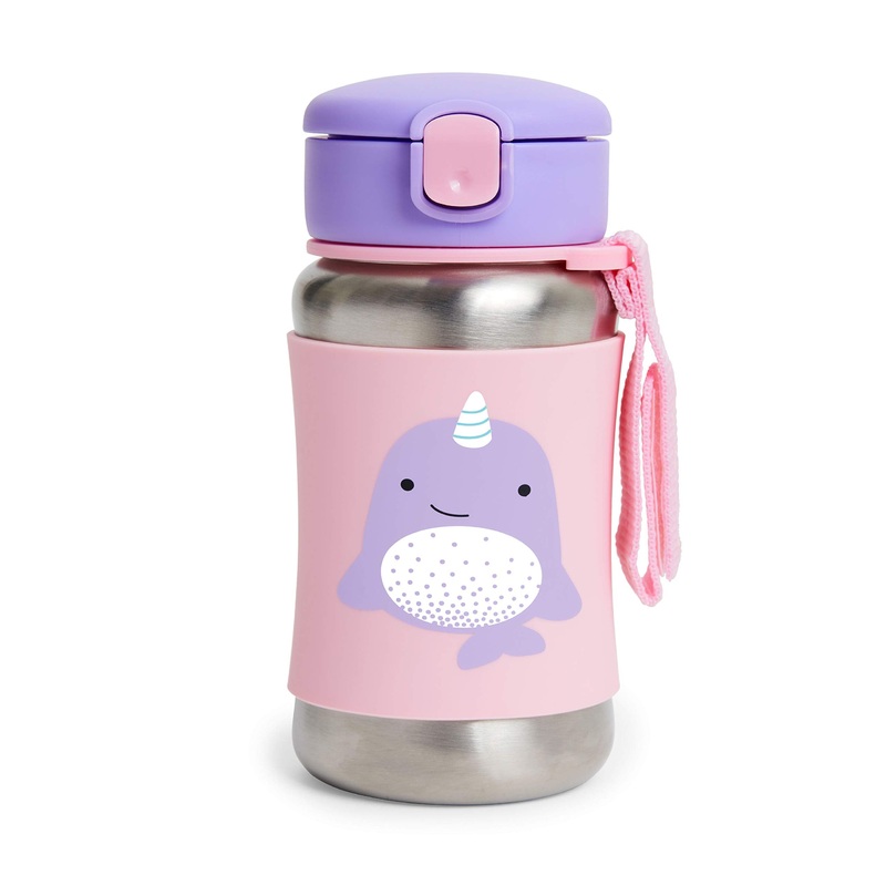 Zoo Stainless Steel Straw Bottle – Narwhal