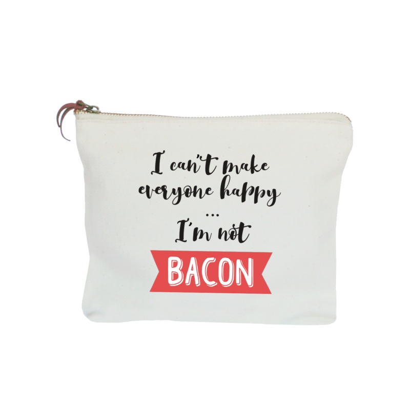 bacon zipper pouch
