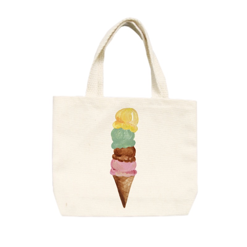 four scoop cone small tote