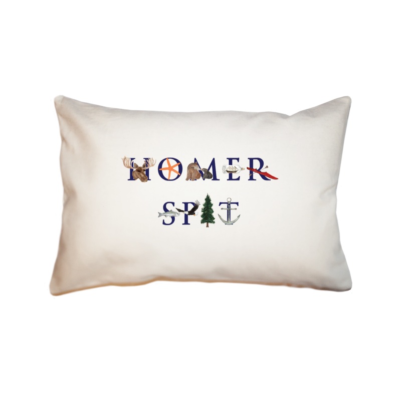 homer spit large rectangle pillow