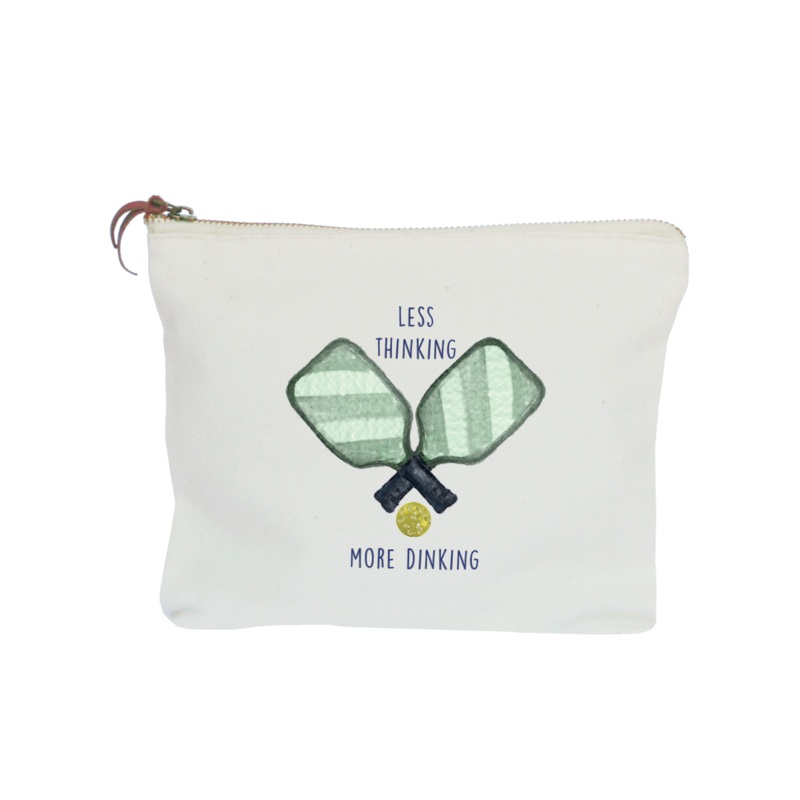 less thinking more dinking with ball zipper pouch