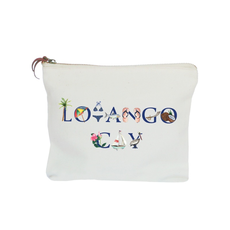 lovango cay zipper pouch