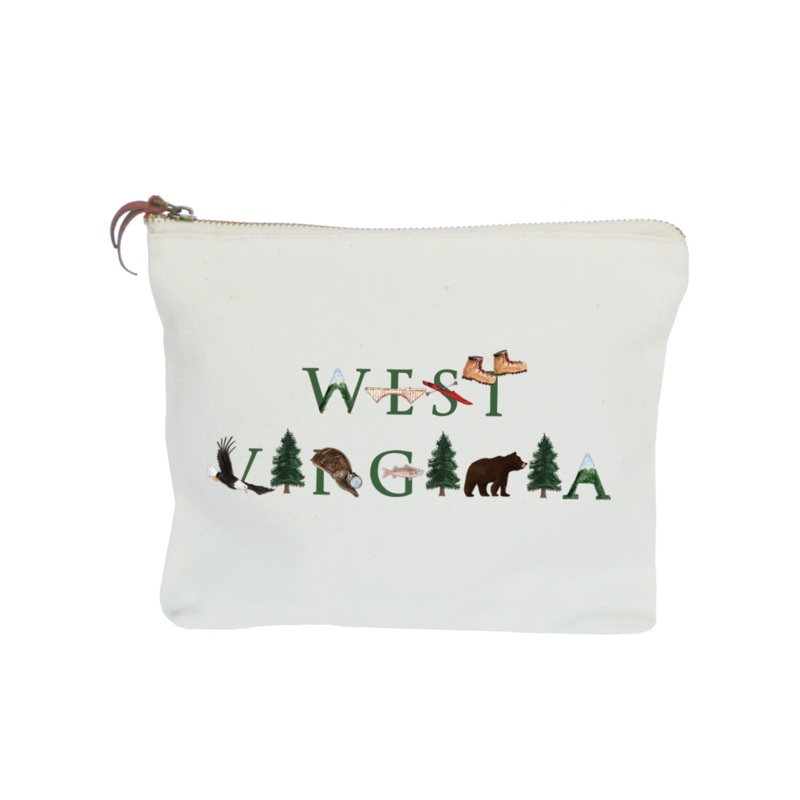 West Virginia zipper pouch