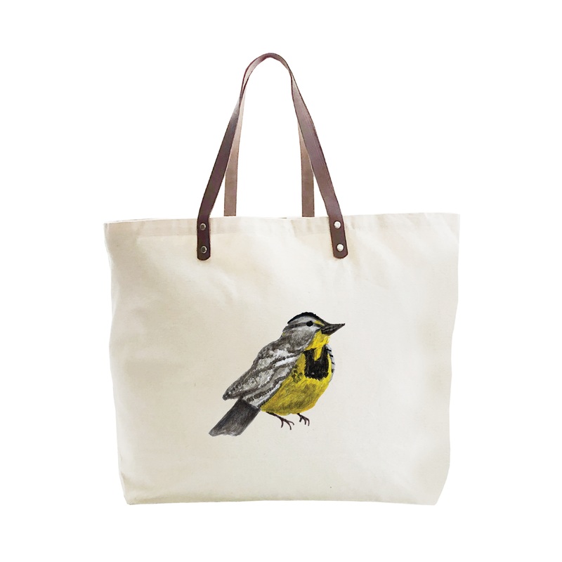 western meadowlark large tote
