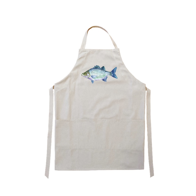 white bass apron