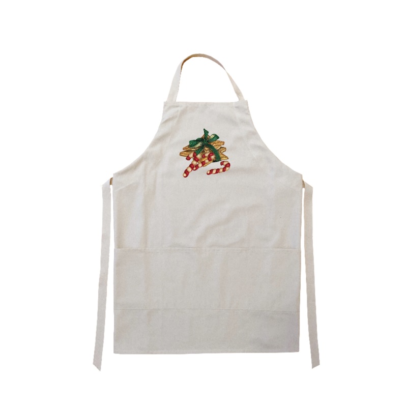 christmas cookies apron