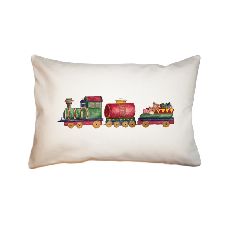 christmas train large rectangle pillow