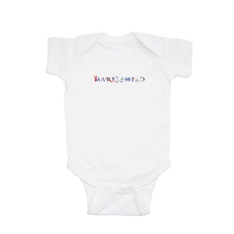 Marblehead baby snap up short sleeve