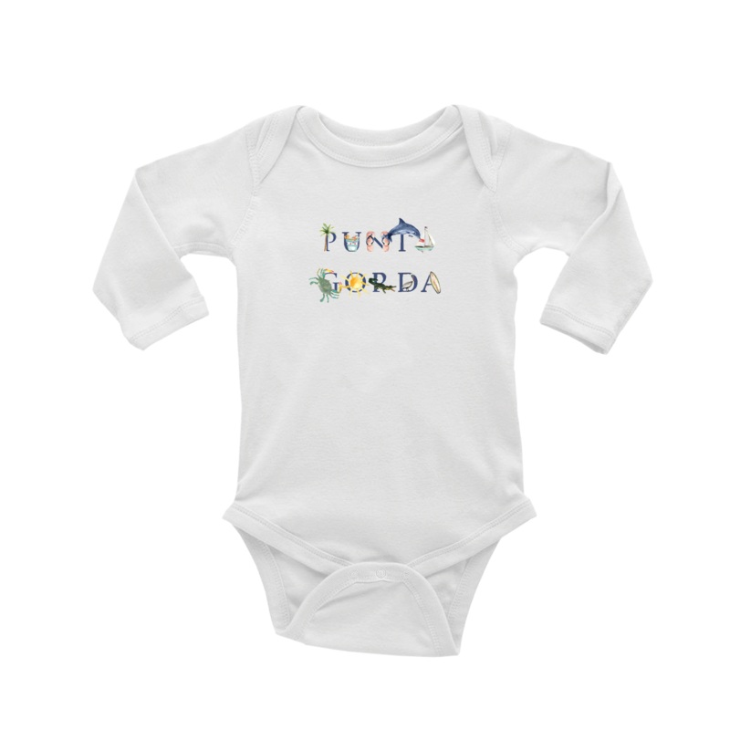 Punta Gorda baby snap up long sleeve