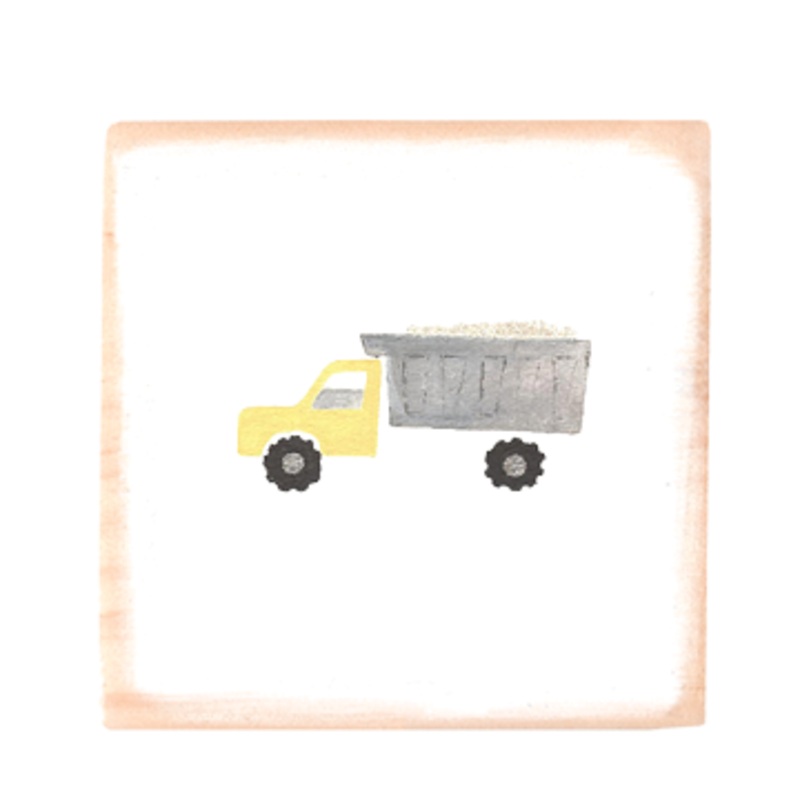 truck square wood block