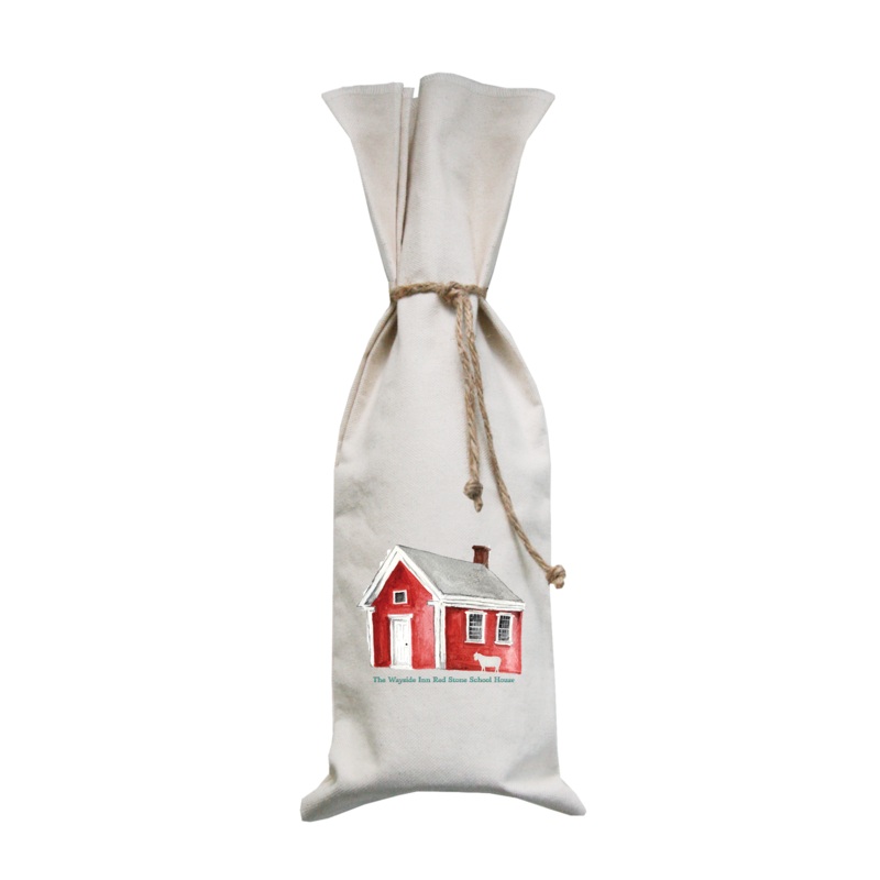 wayside Inn red school house wine bag