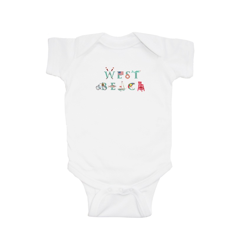 West Beach baby snap up short sleeve