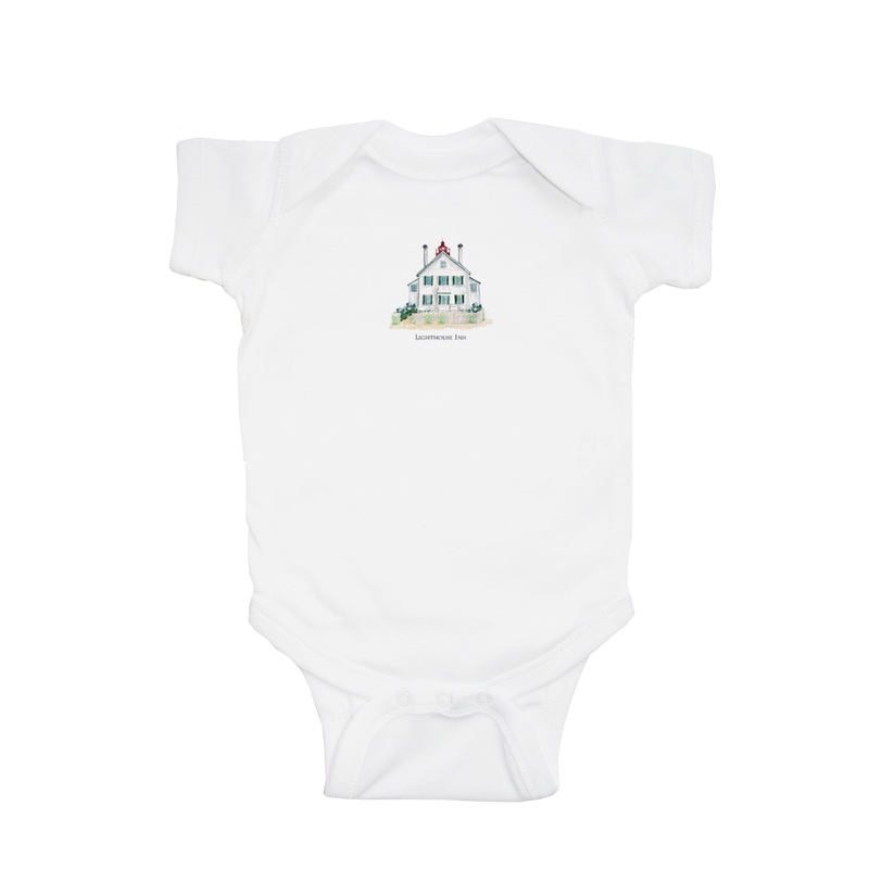 west dennis lighthouse summer baby snap up short sleeve