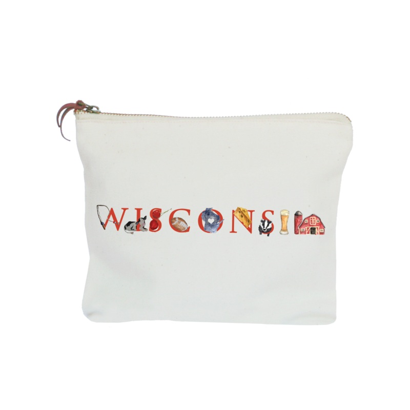 Wisconsin zipper pouch