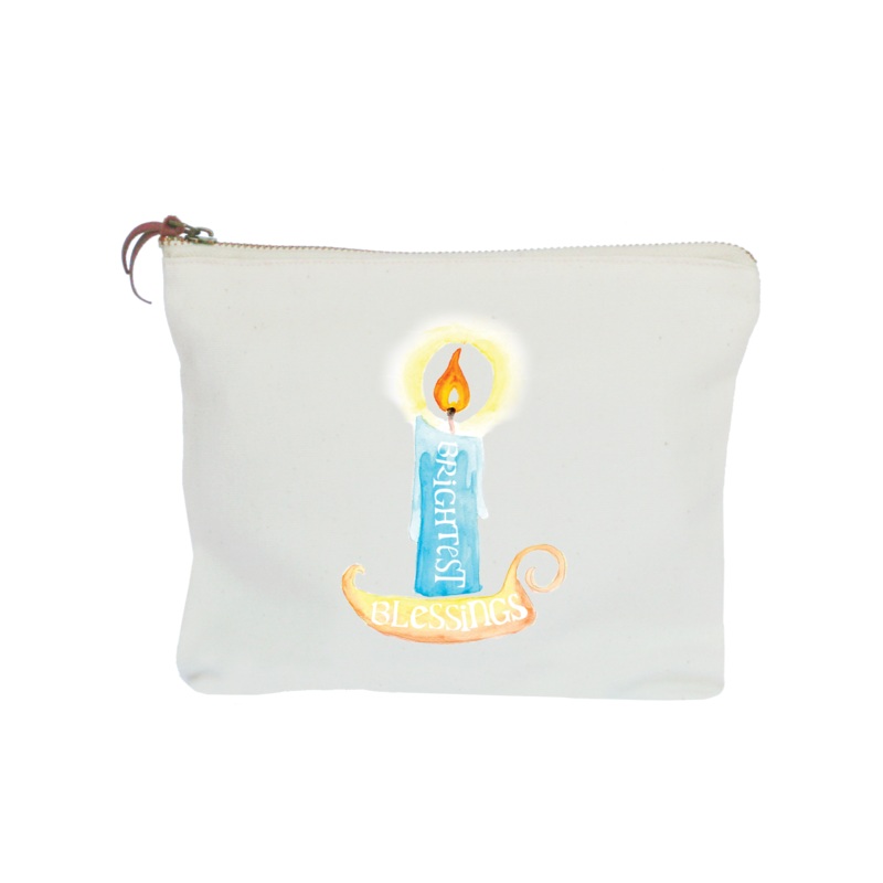 brightest blessings zipper pouch