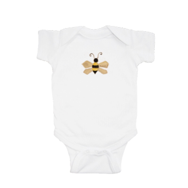 bumble bee baby snap up short sleeve