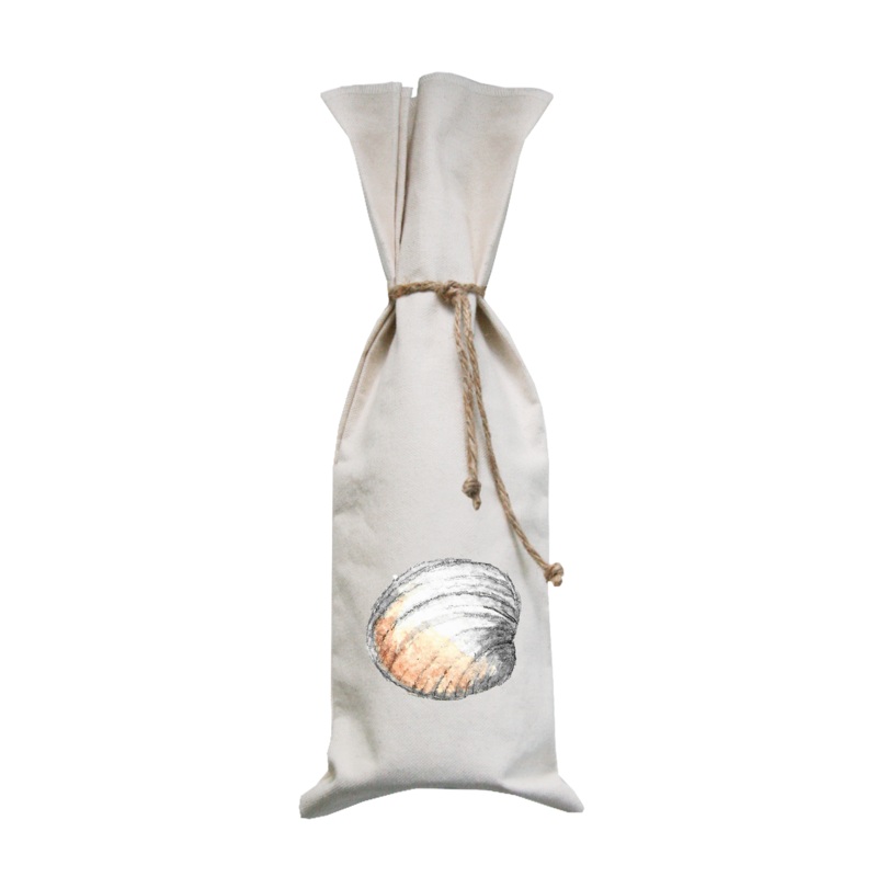 clam shell wine bag