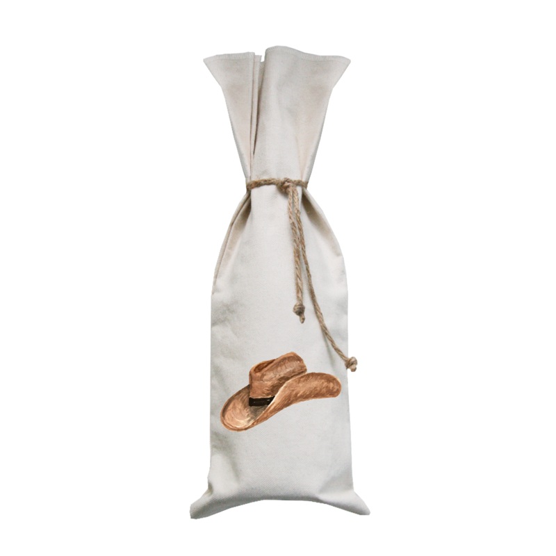 cowboy hat wine bag