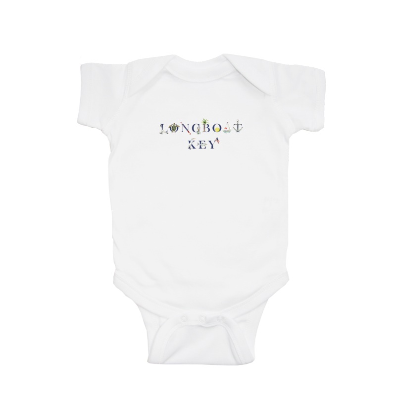 Longboat Key baby snap up short sleeve baby snap up long sleeve