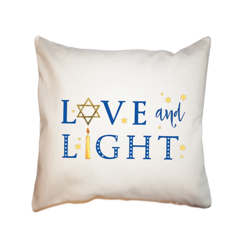 love and light square pillow