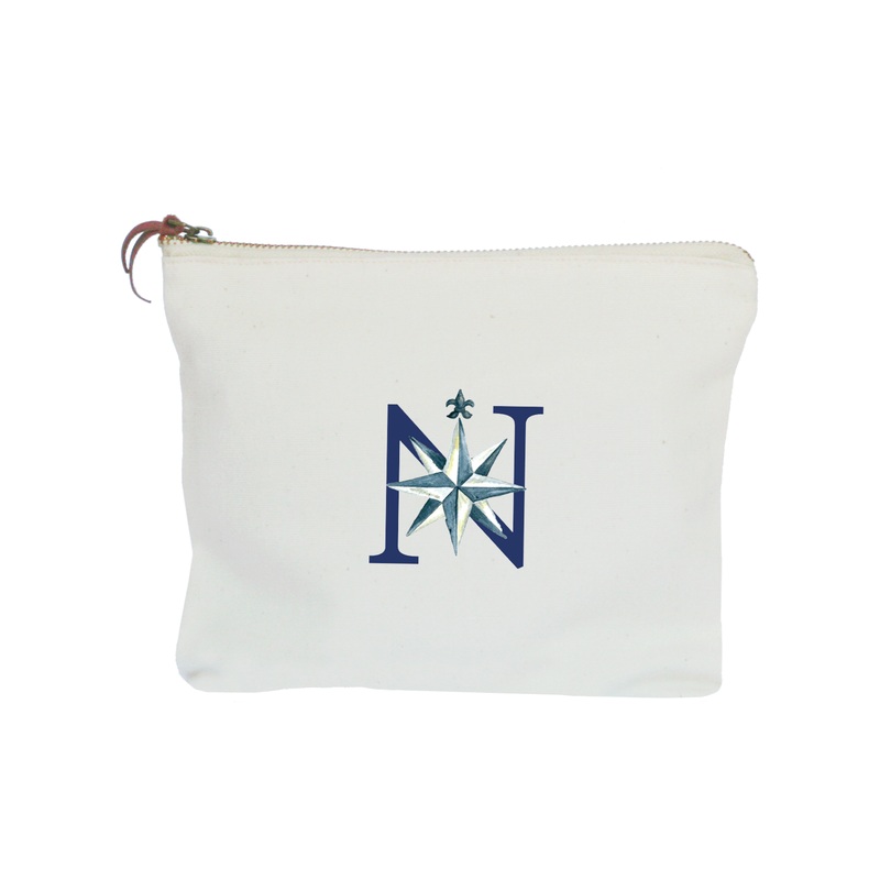 nautical alphabet – N zipper pouch