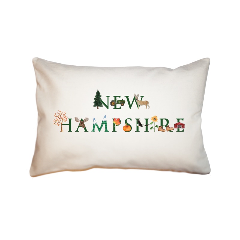 new hampshire fall large rectangle pillow