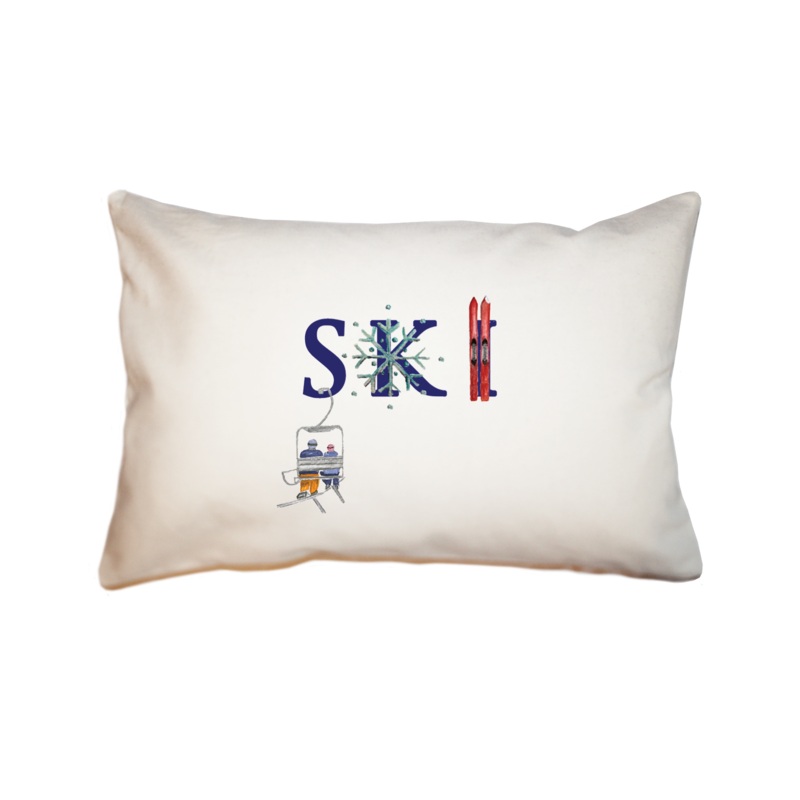 ski large rectangle pillow