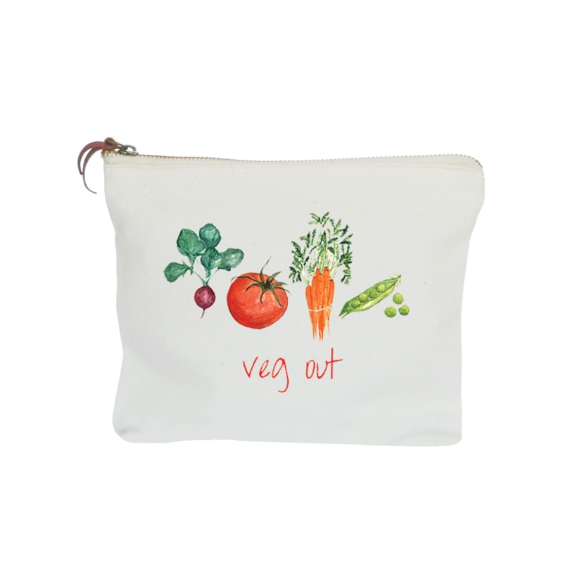 veg out zipper pouch