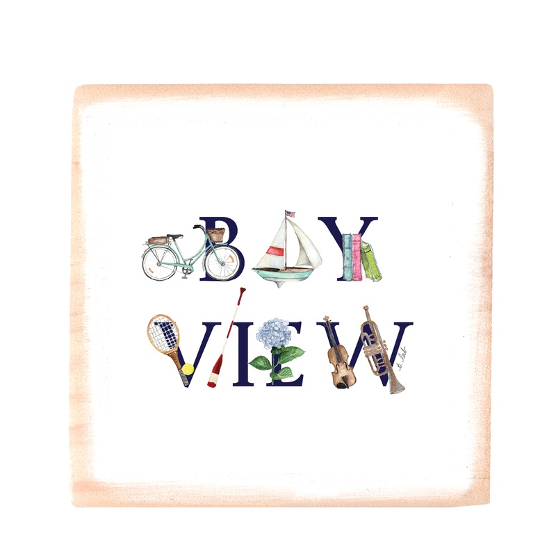 bay view mi wood block