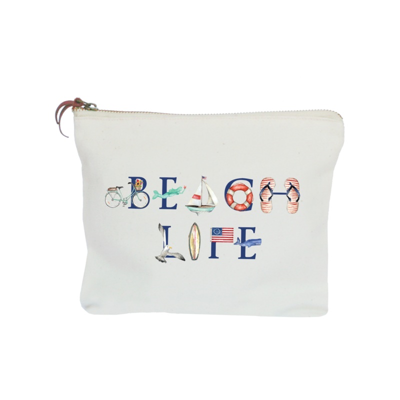 Beach Life zipper pouch