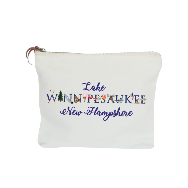 lake winnipesaukee zipper pouch