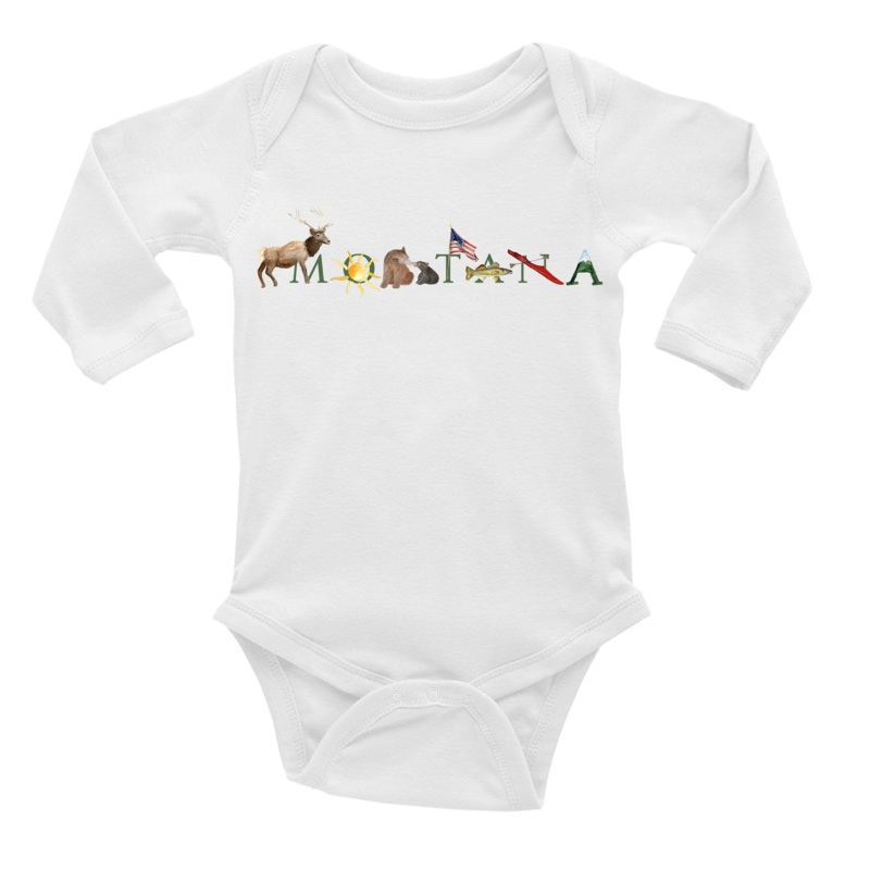 Montana baby snap up long sleeve