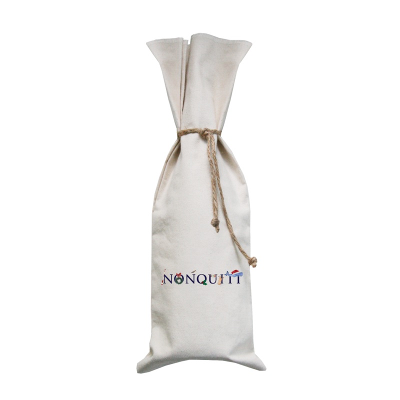 nonquitt holiday wine bag