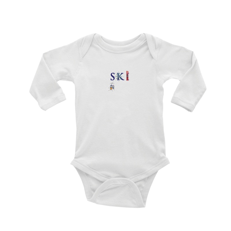 ski baby snap up long sleeve