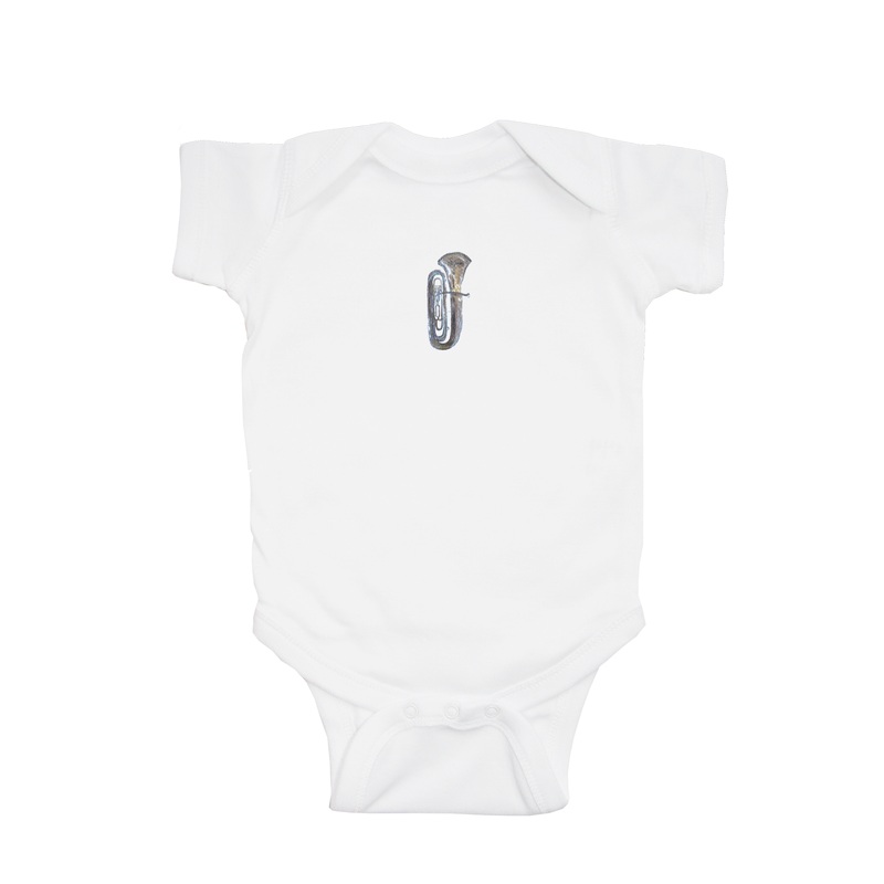tuba baby snap up short sleeve
