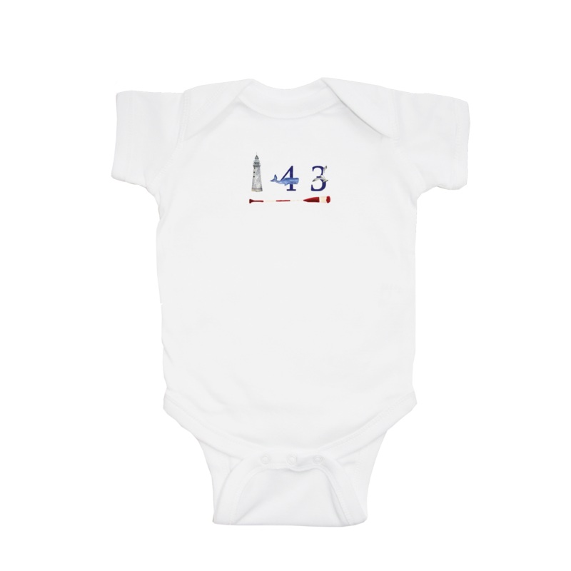 143 baby snap up short sleeve