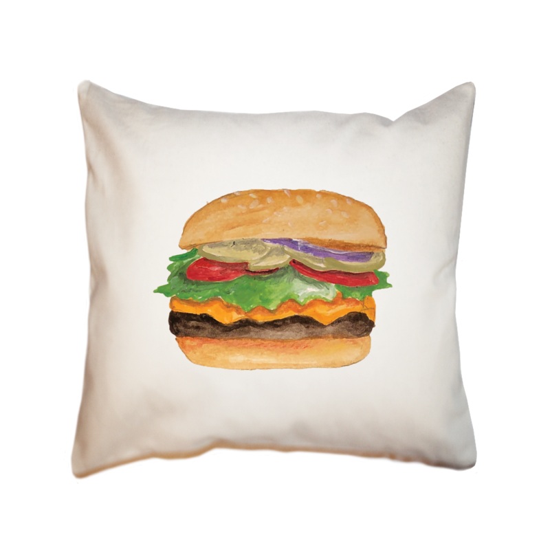burger square pillow