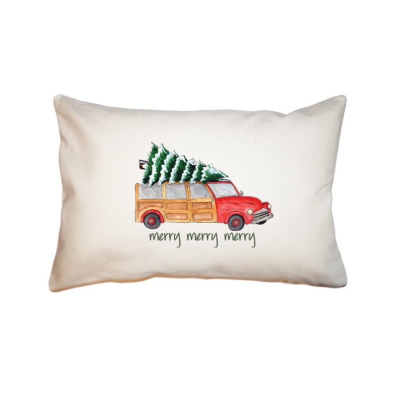 christmas woody merry merry large rectangle pillow