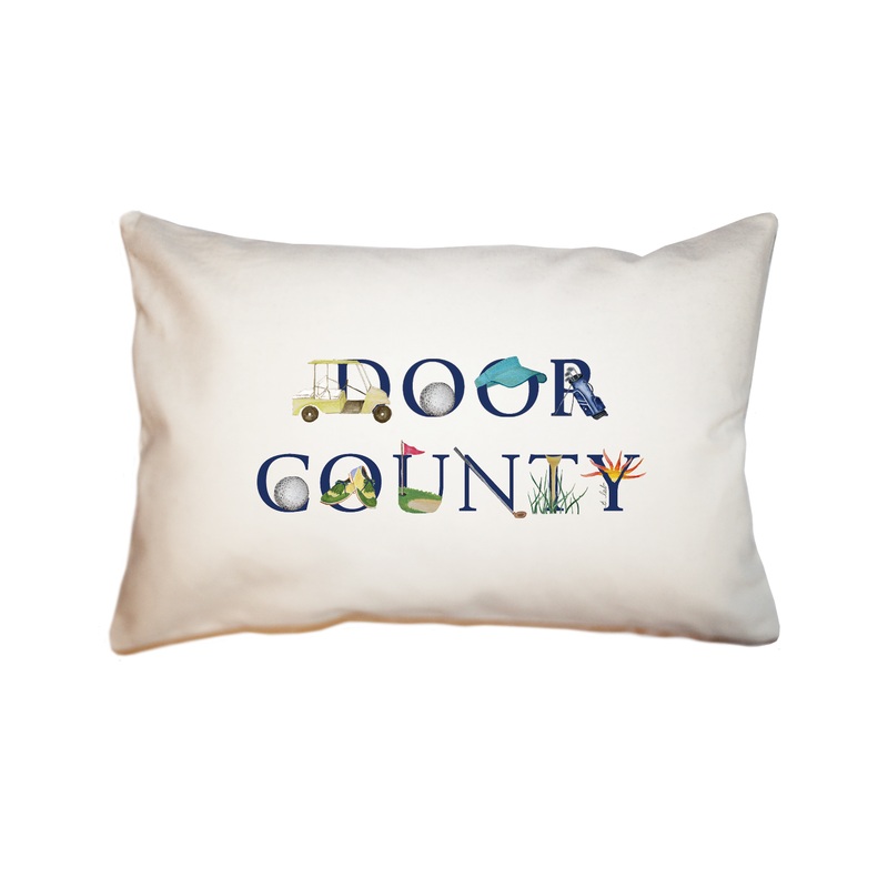 door county golf rectangle pillow