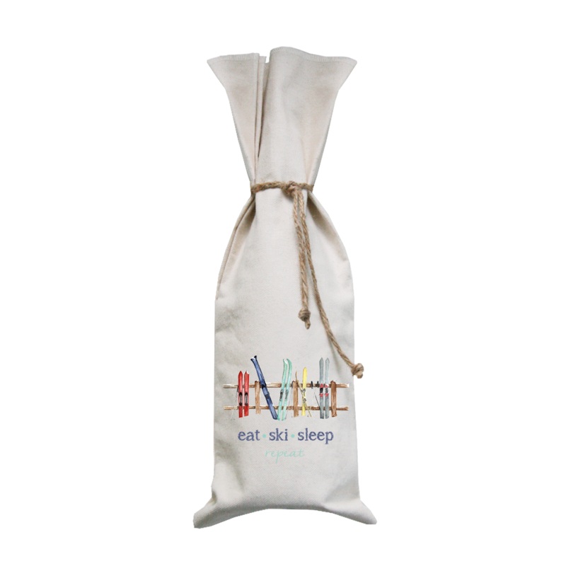eat ski sleep wine bag