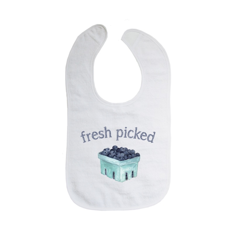 fresh blueberries bib