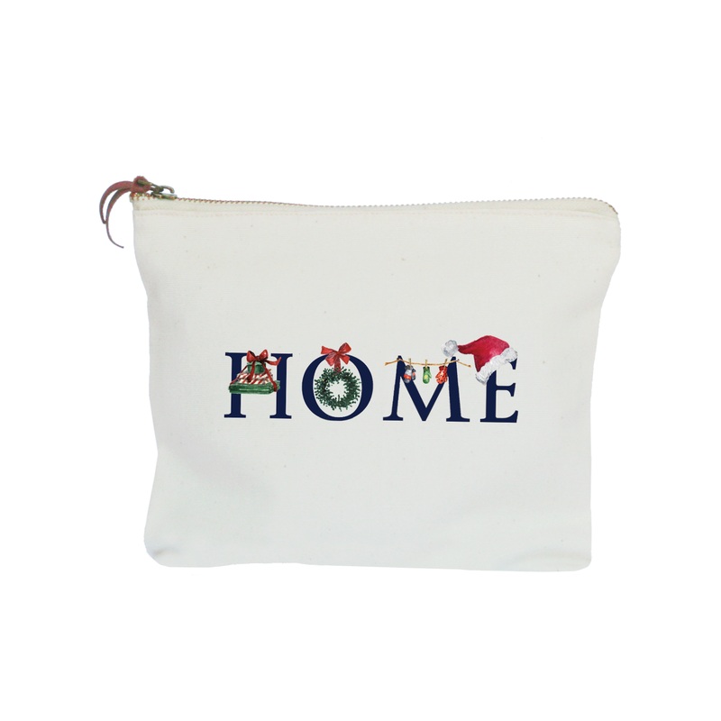 home christmas zipper pouch