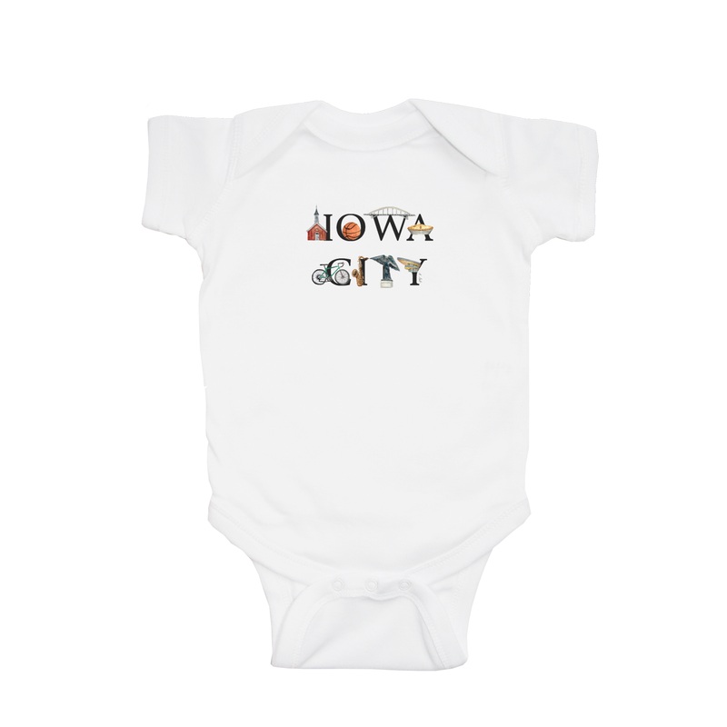 iowa city baby snap up short sleeve