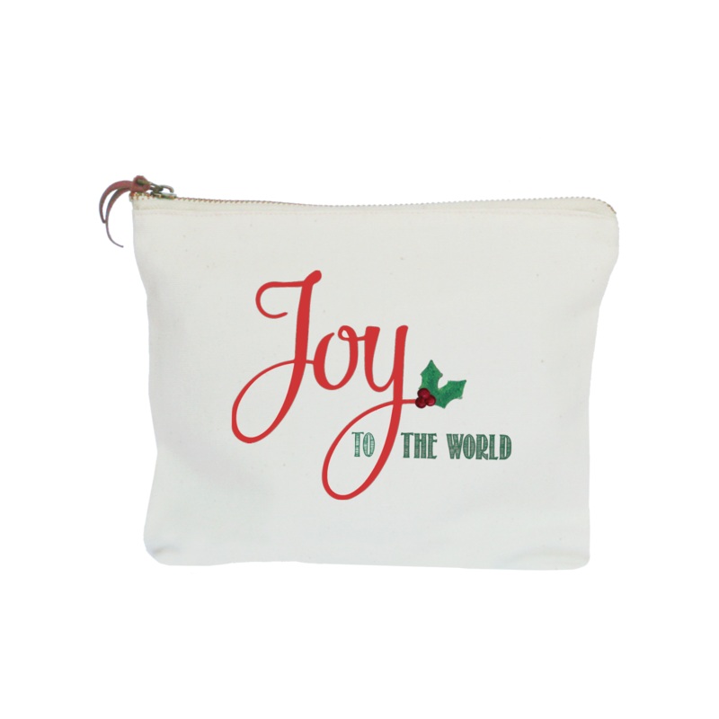 joy to the world zipper pouch