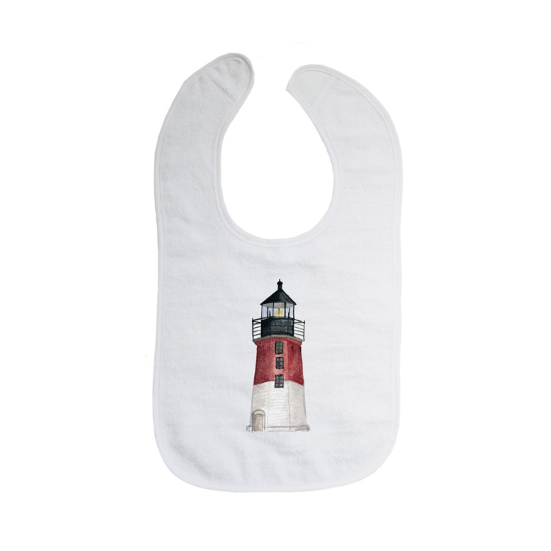 judith point lighthouse narragansett bib