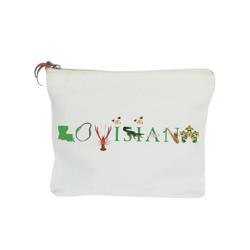 Louisiana zipper pouch