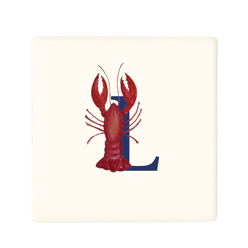 nautical alphabet – L coaster