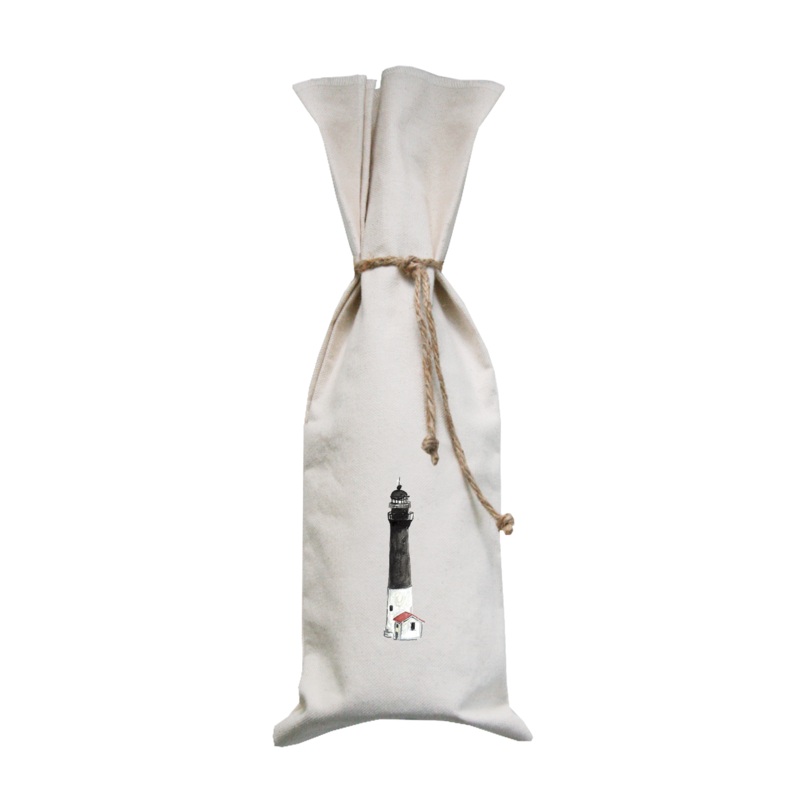 pensacola lighthouse wine bag