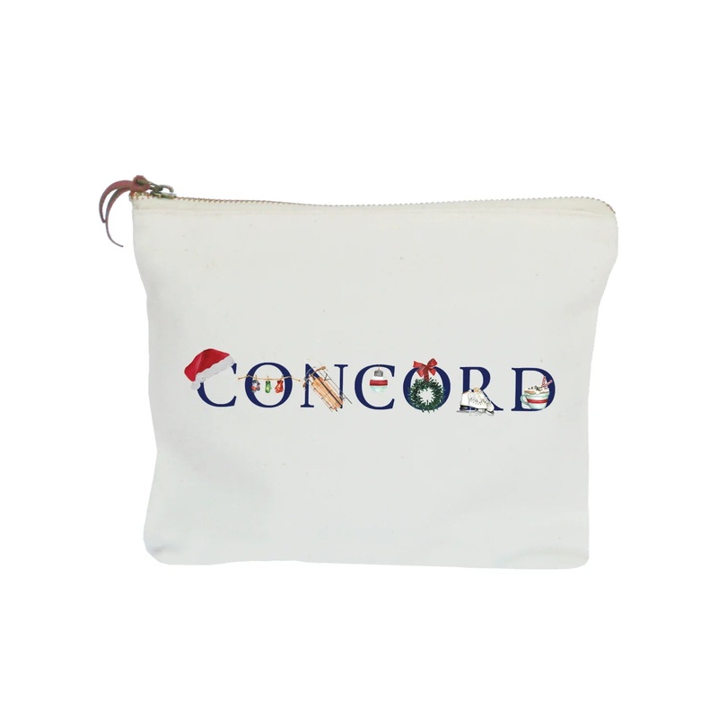 concord winter zipper pouch