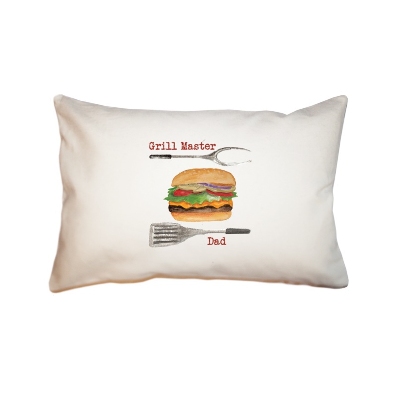 grill master dad large rectangle pillow